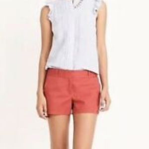 J Crew Red Chino Shorts
